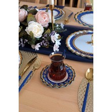 Glore Elegance 6 Kişilik Çay Tabağı Takımı