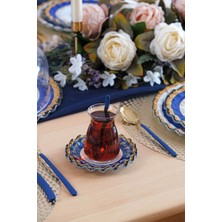 Glore Elegance 6 Kişilik Çay Tabağı Takımı