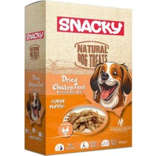 Snacky Kurutulmuş Tavuk Ayak Köpek Ödül Maması 100GR