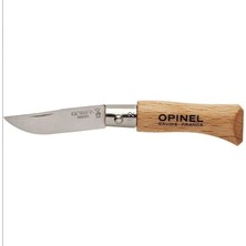 Opinel Inox Kayın Saplı 2 No Paslanmaz Çelik Çakı