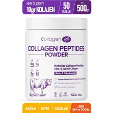 Collagen Life %100 Hidrolize Kolajen Peptitler Biotin ve 15 Amino Asit İçeren Gıda Takviyesi 50 Günlük