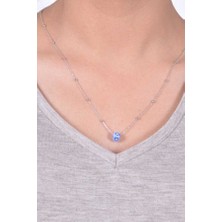 Kadın Top Zincirli Nazar Boncuklu Kolye  MGD2020902B