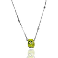 Kadın Top Zincirli Nazar Boncuklu Kolye  MGD2020902C