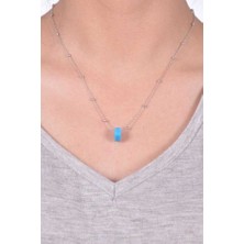 Kadın Top Zincirli Nazar Boncuklu Kolye  MGD2020904A