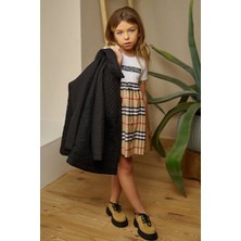 HC Kids Wear Kız Çocuk Trençkot Kapitone Yağmurluk