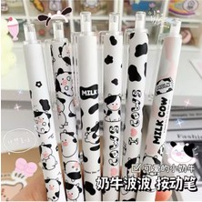 Kawaii Siyah Cute Cow 0.5mm Jel Kalem 1 Adet