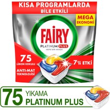 Fairy Platinum Plus Bulaşık Makinesi Deterjanı Tableti / Kapsülü 75 Yıkama