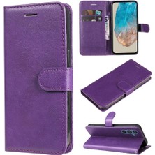 Mellow Shop Samsung Galaxy M35 Klasik Düz Renk Yüksek Kaliteli Deri Için Flip Case (Yurt Dışından)