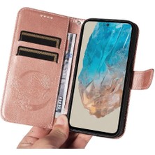 Mellow Shop Samsung Galaxy M35 Ayrılabilir El Kayışı Kabartmalı Kelebek Için Flip Case (Yurt Dışından)