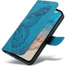 Mellow Shop Samsung Galaxy M35 Ayrılabilir El Kayışı Kabartmalı Kelebek Için Flip Case (Yurt Dışından)