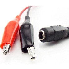 Roboyol Store 2.1mm Adaptör Krokodil Kablo Standart Dc Dişi Güç Kaynağı Timsah