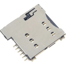 Roboyol Store Micro Sim Kart Soket 6 Pin Self Push Holder Gsm Iphone 4 Uyumlu