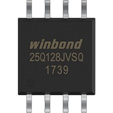 Roboyol Store Winbond W25Q128JVSIQ 128M-BIT Seri Flash 3.3V Spı Hafıza Entegre 4kb Sektör Sop8 Geniş 208MIL Paket