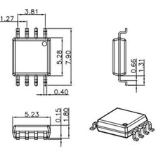 Roboyol Store Winbond W25Q128JVSIQ 128M-BIT Seri Flash 3.3V Spı Hafıza Entegre 4kb Sektör Sop8 Geniş 208MIL Paket