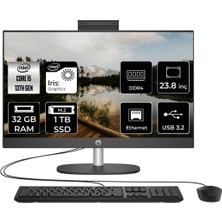 HP Proone 240 G10 i5 1335U 32GB RAM 1TB SSD 23.8" FHD FreeDOS 8T2W5ESP328 All In One Bilgisayar + Per4 USB