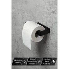 Yapışkanlı Tuvalet Kağıtlığı - Dekoratif Banyo Askısı Peçetelik