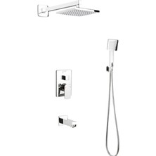 Yedi Yapı Ankastre Banyo Duş Seti Krom