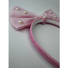 Kalben Accessories Kız Çocuk Pembe Inci Tasarım Saç Tacı - Tasarım Taç