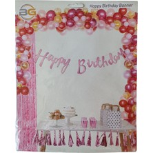 Ngüzel Party Happy Birthday Kaligrafi Banner Yazı