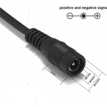 5.5mm x 2.1mm 15CM Dişi Adaptör Kablosu 22AWG 36V 3A Besleme