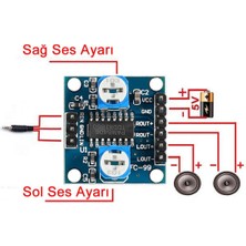 Roboyol Store PAM8406 Modül 5W x 2 Sterio Ses Yükseltici Amfi