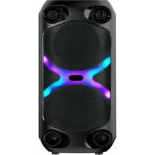 Hobimtek HT-960 Taşınabilir Şarjlı Bluetooth Hoparlör 4 Inç Çift Bass Rgb Işıklı Usb/bt/tf Tws Ses Sistemi