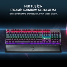 Gamepower Ogre Rainbow 60M Gamepower Red Switch Türkçe Q USB Mekanik Gaming Klavye - 3 Yıl Garantili