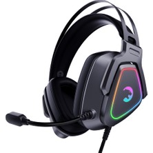 GamePower Kyruse Gri 7.1 Surround RGB Gaming Titreşimli Kulaklık