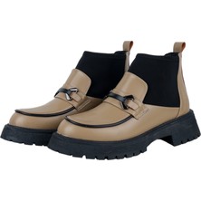 Cleopatra Shoes Siyah Yanları Dalgıç Detaylı Bot