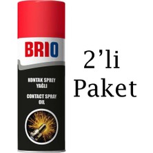 Brio Elektronik Kart Devre Kontak Temizleyici Sprey 200 ml Yağlı 2 Adet