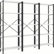 Morpanya Arstar Metal Mutfak Rafı Malzeme Dolabı 5 Raflı Mikrodalga Fırın Rafı Çok Amaçlı Dolap Raf 150 cm