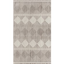 Agra - Cyan Modern Iskandinav Desenli Halı