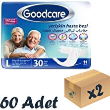 Good Care Goodcare Bel Bantlı Yetişkin Hasta Bezi Large 30'lu 2 Paket 60 Adet