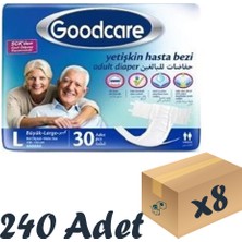 Good Care Goodcare Bel Bantlı Yetişkin Hasta Bezi Large 30'lu 8 Paket 240 Adet