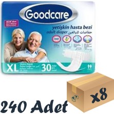 Good Care Goodcare Bel Bantlı Yetişkin Hasta Bezi Xlarge 30'lu 8 Paket 240 Adet