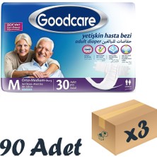 Good Care Goodcare Bel Bantlı Yetişkin Hasta Bezi Medium 30'lu 3 Paket 90 Adet