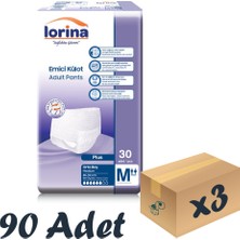 Lorina Yetişkin Emici Külot Medium 30'Lu 3 Paket 90 Adet