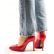 Cleopatra Shoes Sivri Burunlu Platform Yüksek 11CM Topuk Boyu