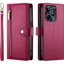 Manyi Mall Realme C53 Çok Fonksiyonlu Crossbody Kayış Standı Cüzdan Için Flip Case (Yurt Dışından)