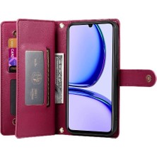 Manyi Mall Realme C53 Çok Fonksiyonlu Crossbody Kayış Standı Cüzdan Için Flip Case (Yurt Dışından)