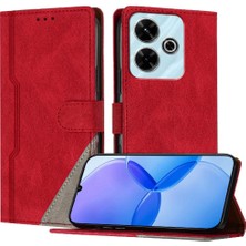 Manyi Mall Xiaomi Poco M6 4g Kart Yuvaları Için Kılıf Kapak Manyetik Kapatma Pu Deri (Yurt Dışından)