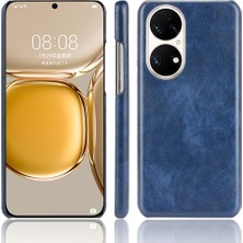 Manyi Mall Huawei P50 Lychee Desen Uyumluluk Için Retro Kılıf Anti Scratch Retro (Yurt Dışından)