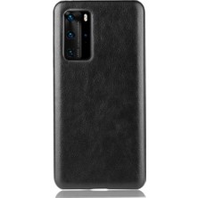 Manyi Mall Huawei P40 Pro Lychee Desen Koruyucu Kapak Için Retro Kılıf Anti Retro (Yurt Dışından)