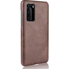 Manyi Mall Huawei P40 Pro Lychee Desen Koruyucu Kapak Için Retro Kılıf Anti Retro (Yurt Dışından)