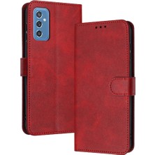 Manyi Mall Toka Pu Deri Saf Renk ile Samsung Galaxy M52 5g Için Flip Case (Yurt Dışından)