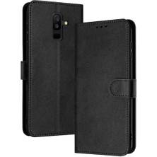 Manyi Mall Kart ile Toka ile Samsung Galaxy A6 Artı Pu Deri Için Flip Case (Yurt Dışından)