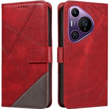 Manyi Mall Elmas Dikiş ile Huawei Pura 70 Pro Için Flip Case Yüksek Kaliteli ve (Yurt Dışından)