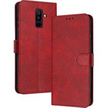 Manyi Mall Kart ile Toka ile Samsung Galaxy A6 Artı Pu Deri Için Flip Case (Yurt Dışından)