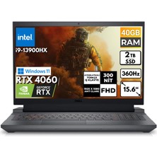 Dell G15 5530 I9-13900HX 40-Gbddr5 2 Tbssd Rtx 4060 15.6" Fhd Windows 11 Pro Taşınabilir Bilgisayar G155530017U BT20