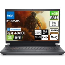 Dell G15 5530 I9-13900HX 16-Gbddr5 1 Tbssd Rtx 4060 15.6" Fhd Windows 11 Home Taşınabilir Bilgisayar G155530017U Bt1